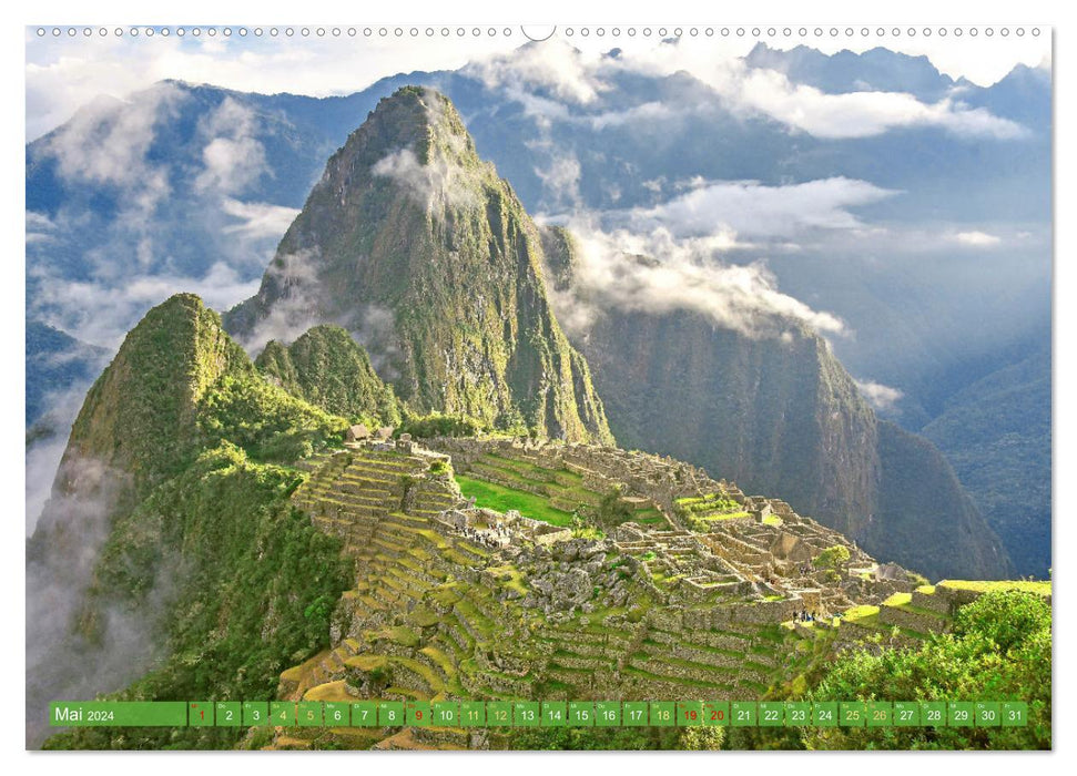 Alte Kulturen Mittel- und Südamerikas: Versunkene Welten (CALVENDO Premium Wandkalender 2024)