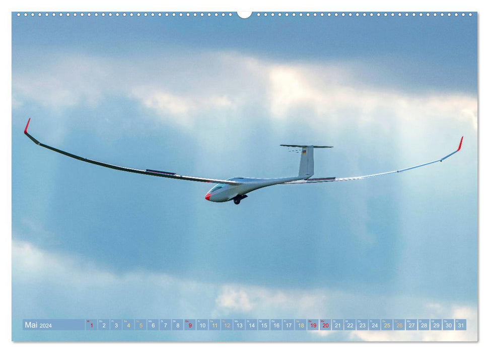 Meister in der Schwebe: Segelflugzeuge (CALVENDO Wandkalender 2024)