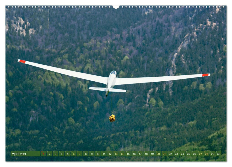 Meister in der Schwebe: Segelflugzeuge (CALVENDO Premium Wandkalender 2024)
