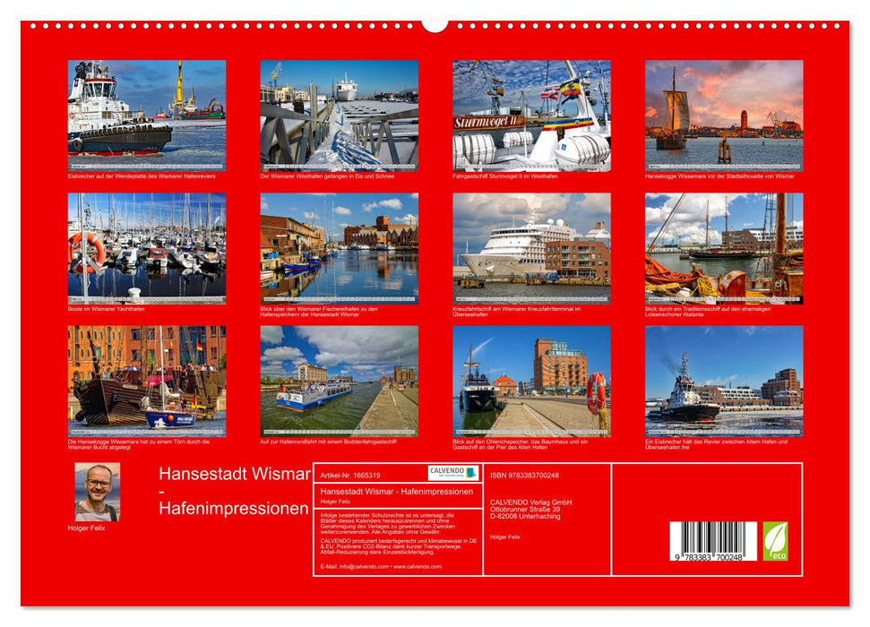 Hansestadt Wismar - Hafenimpressionen (CALVENDO Premium Wandkalender 2024)