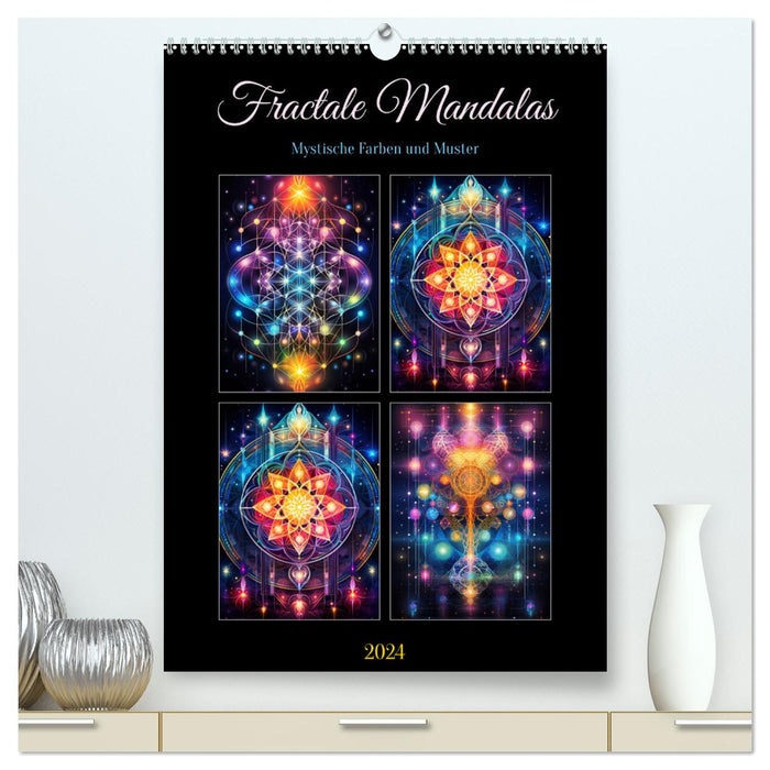 Fractale Mandalas (CALVENDO Premium Wandkalender 2024)