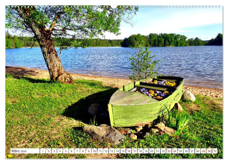 Grünes Estland - Naturparadies am Baltischen Meer (CALVENDO Wandkalender 2024)