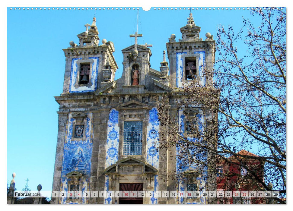 Städtereise nach Porto (CALVENDO Wandkalender 2024)
