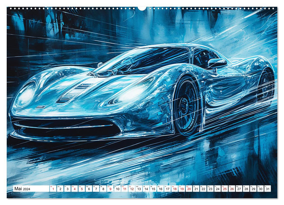 Neon Speed (CALVENDO Premium Wandkalender 2024)