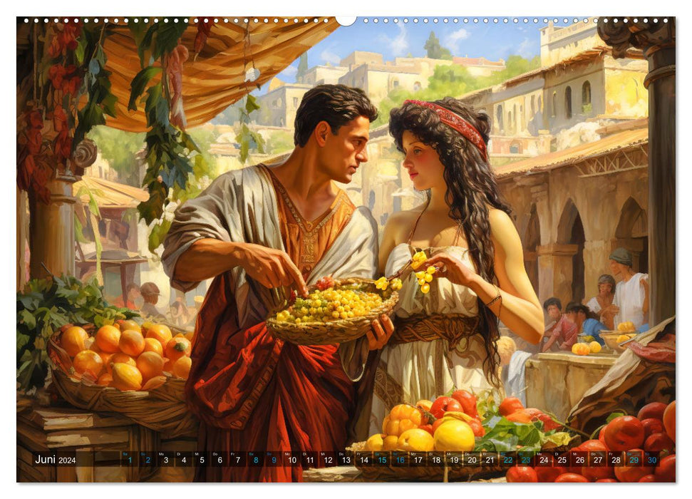 Römisches Leben - Antikes Stadtleben im Römischen Imperium (CALVENDO Wandkalender 2024)