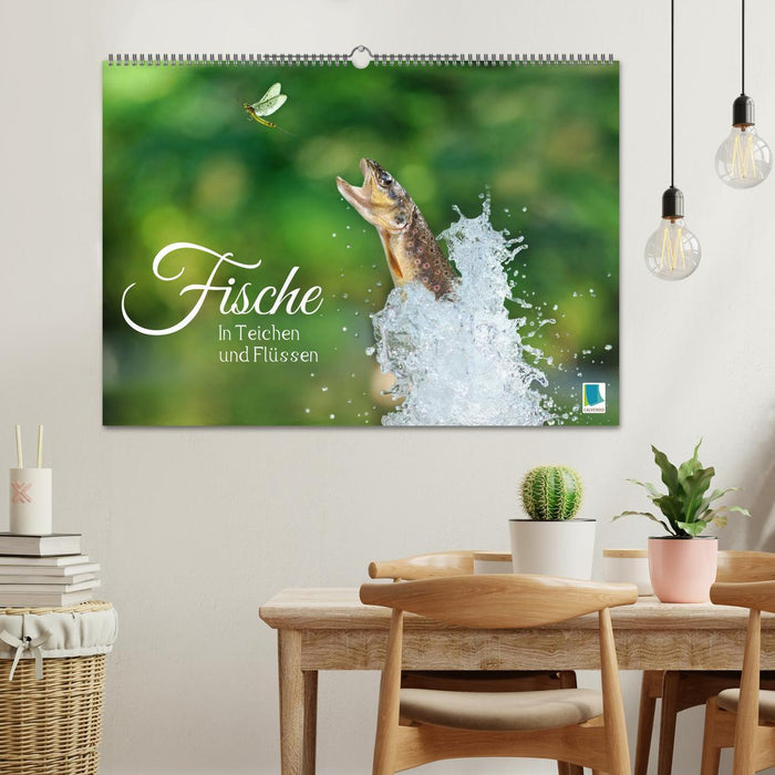 Fische in Teichen und Flüssen (CALVENDO Wandkalender 2024)