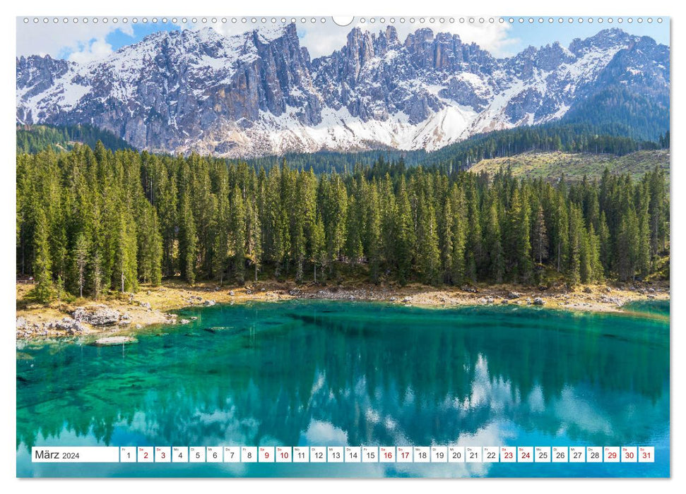 Südtirol - Von Meran bis zum Pragser Wildsee (CALVENDO Premium Wandkalender 2024)