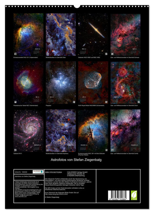 Astrofotos von Stefan Ziegenbalg (CALVENDO Premium Wandkalender 2024)
