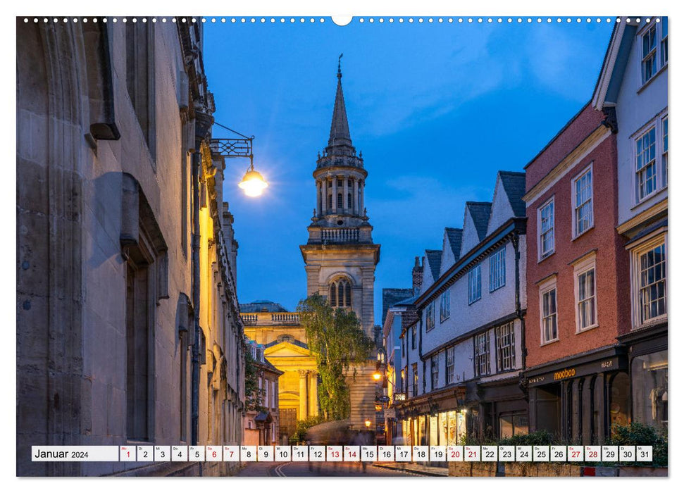 England - Oxford (CALVENDO Premium Wandkalender 2024)