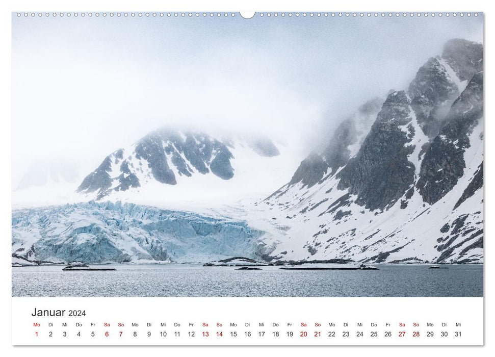Naturparadies Svalbard (CALVENDO Premium Wandkalender 2024)