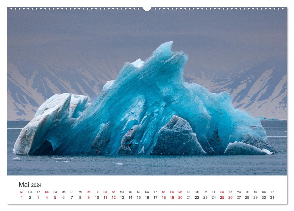 Naturparadies Svalbard (CALVENDO Premium Wandkalender 2024)