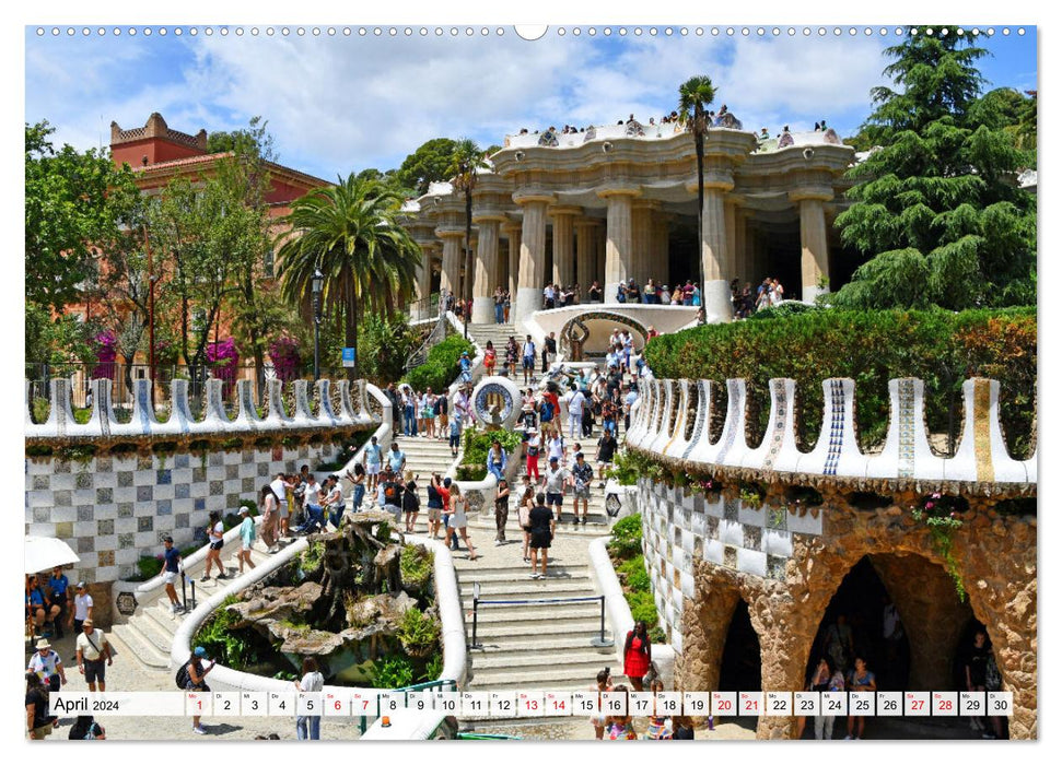 BARCELONE, destination de rêve sur la Méditerranée (Calendrier mural CALVENDO 2024) 