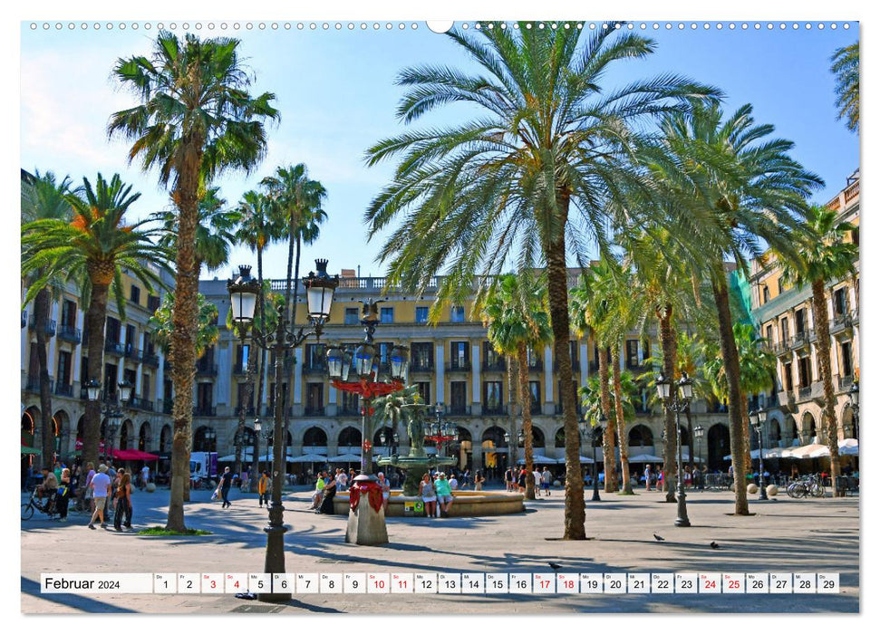 BARCELONE, destination de rêve sur la Méditerranée (Calendrier mural CALVENDO Premium 2024) 