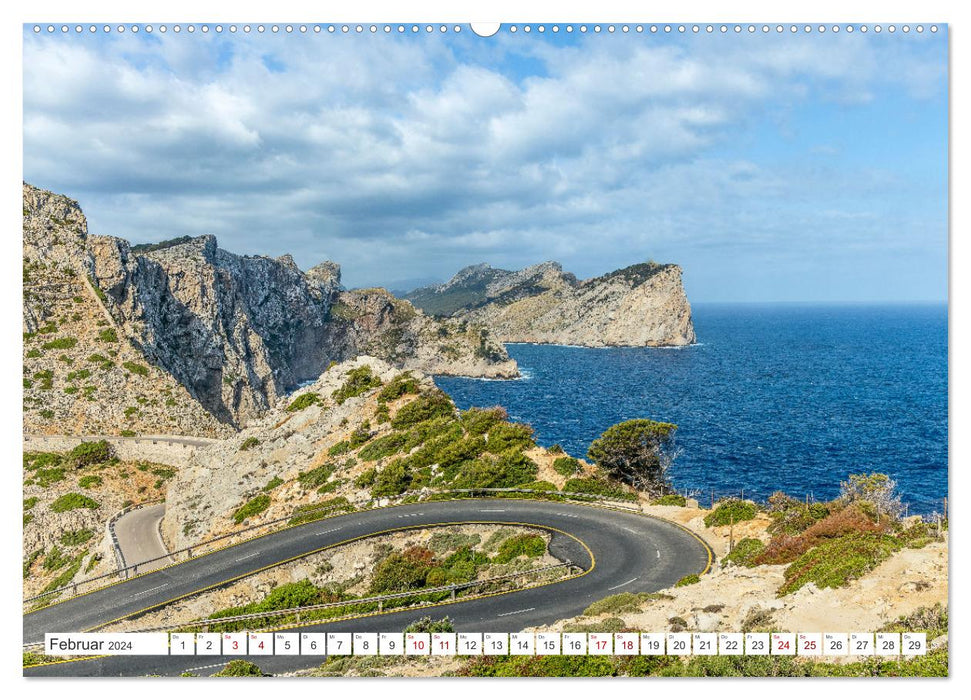 Mallorca - Traumhafte Insel der Balearen (CALVENDO Premium Wandkalender 2024)