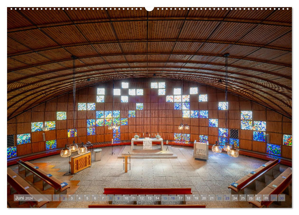 Églises de Brême vues de l'intérieur (Calendrier mural CALVENDO Premium 2024) 