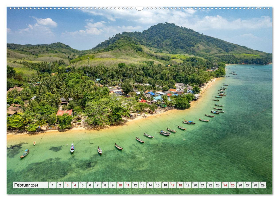 Thaïlande - îles de rêve dans la mer d'Andaman (calendrier mural CALVENDO 2024) 