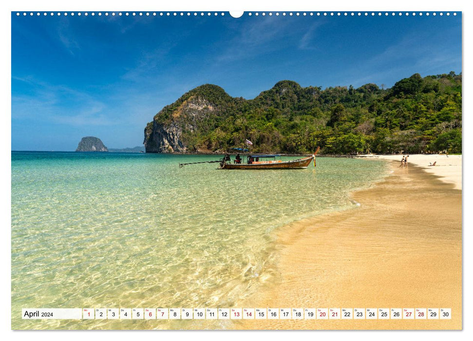 Thaïlande - îles de rêve dans la mer d'Andaman (calendrier mural CALVENDO 2024) 