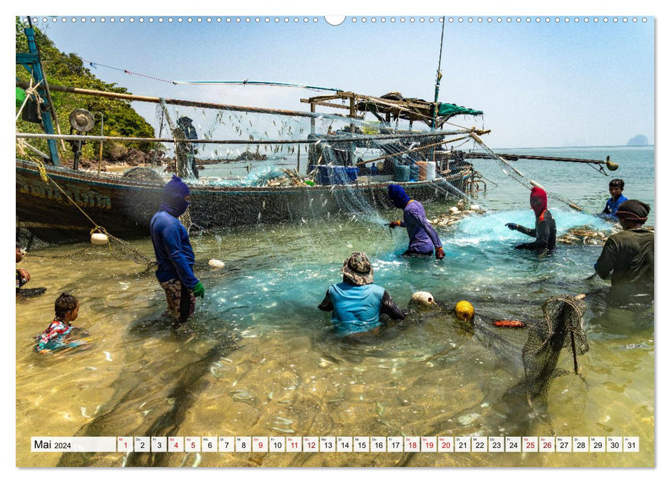 Thaïlande - îles de rêve dans la mer d'Andaman (calendrier mural CALVENDO 2024) 