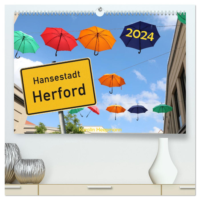 Ville hanséatique de Herford (Calvendo Premium Calendrier mural 2024) 