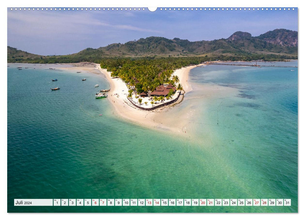Thaïlande - îles de rêve dans la mer d'Andaman (Calendrier mural CALVENDO Premium 2024) 