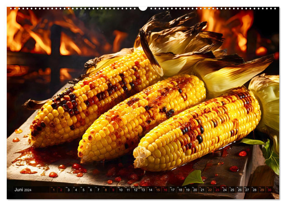 BBQ Feuerzauber - Grillkalender (CALVENDO Wandkalender 2024)