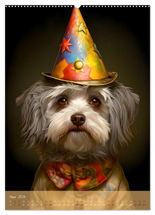 CHARAKTIERE Hunde mit Profil (CALVENDO Premium Wandkalender 2024)