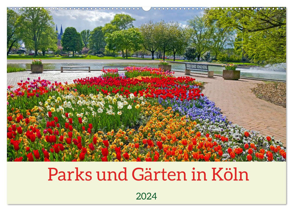 Parks und Gärten in Köln (CALVENDO Wandkalender 2024)