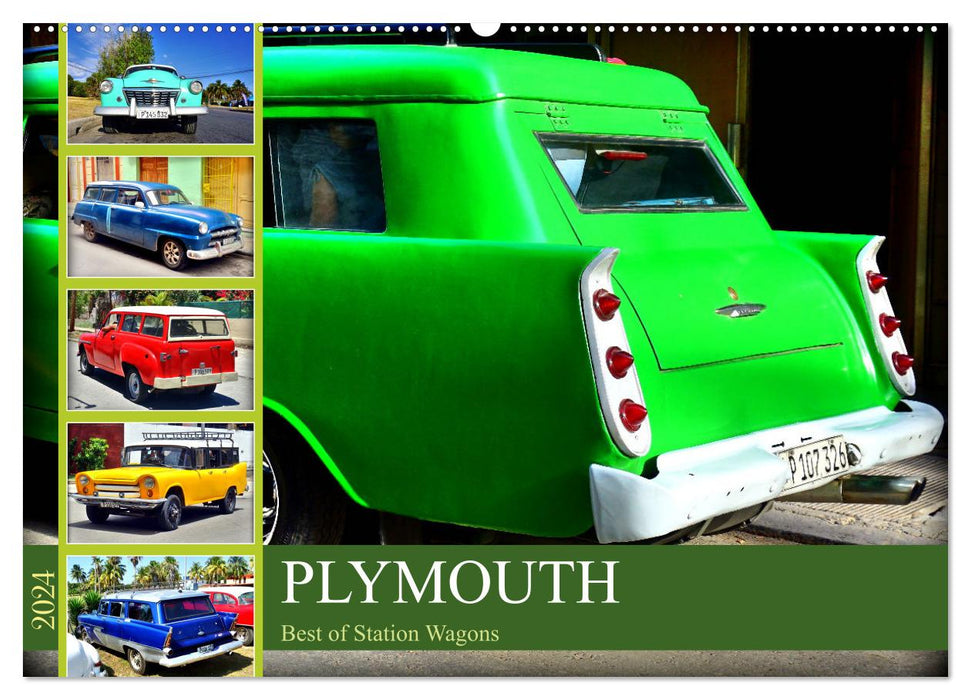 PLYMOUTH - Best of Station Wagons (CALVENDO Wandkalender 2024)