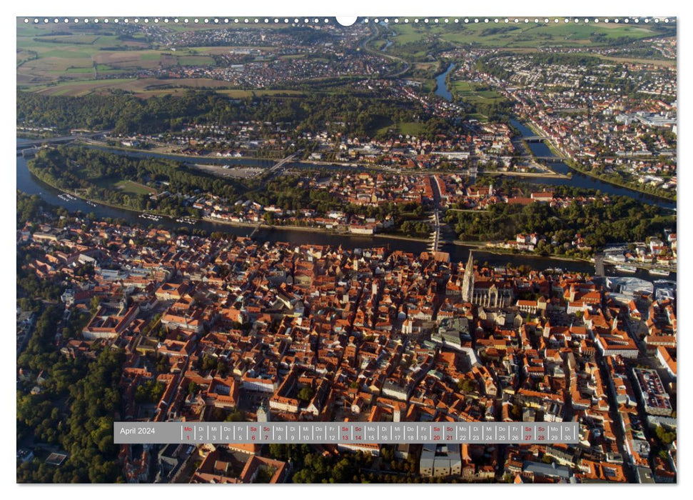 Regensburg Mittelalterliche Stadt mit Flair an der Donau (CALVENDO Premium Wandkalender 2024)