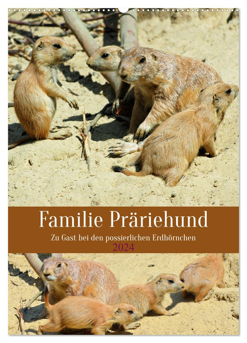 Familie Präriehund (CALVENDO Wandkalender 2024)