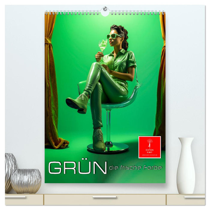 Grün, die frische Farbe (CALVENDO Premium Wandkalender 2024)