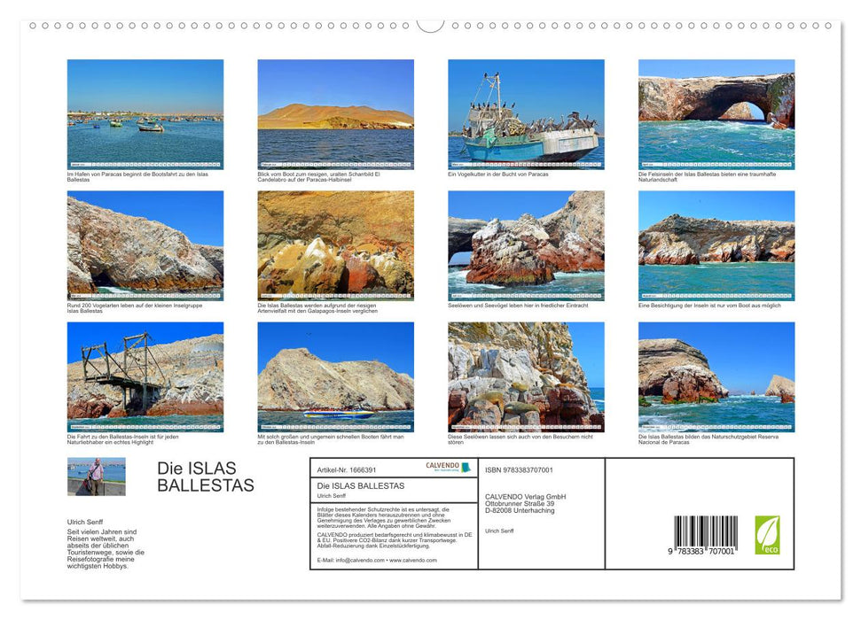 Die ISLAS BALLESTAS (CALVENDO Premium Wandkalender 2024)