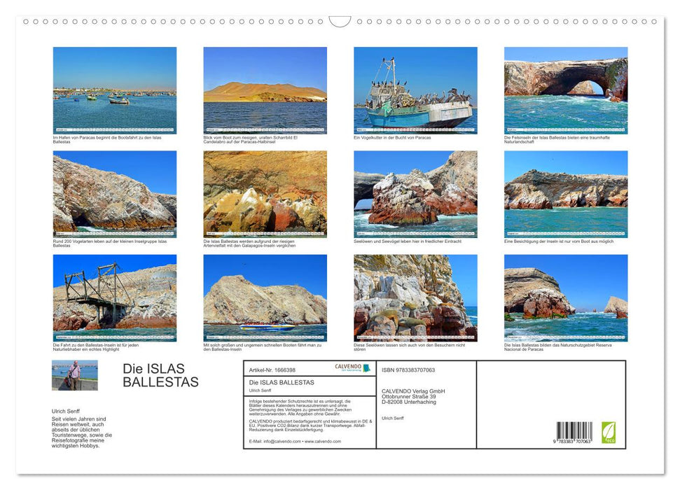 Die ISLAS BALLESTAS (CALVENDO Wandkalender 2024)