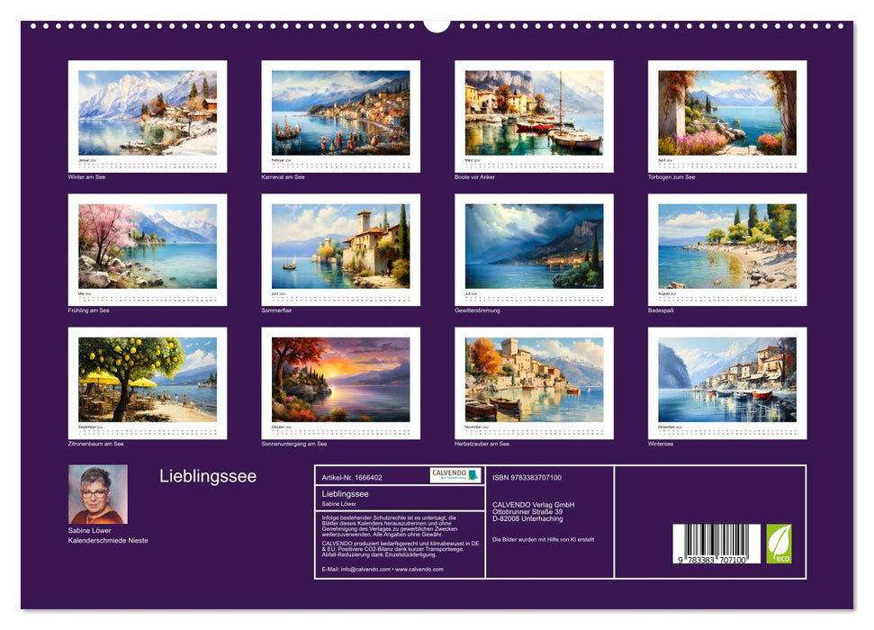 Lieblingssee (CALVENDO Premium Wandkalender 2024)