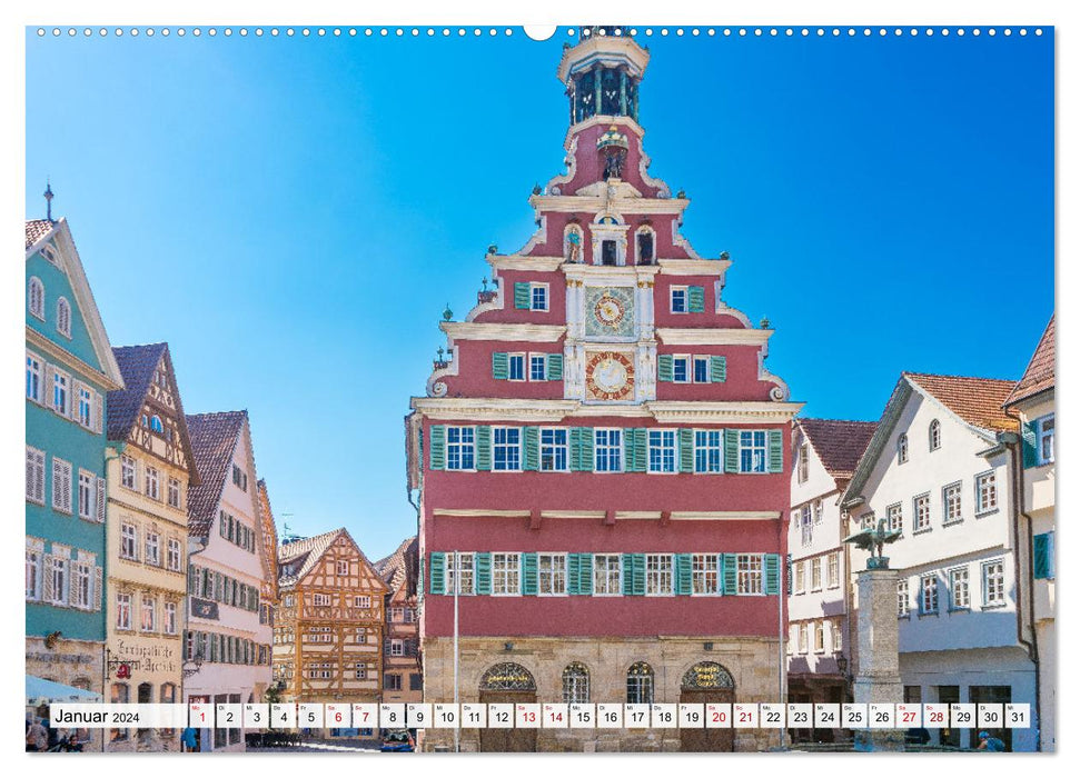 Ein Spaziergang durch Esslingen (CALVENDO Premium Wandkalender 2024)