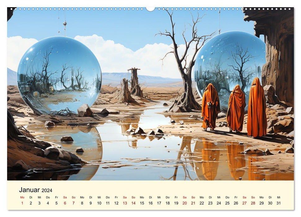Surreale Wüste (CALVENDO Wandkalender 2024)