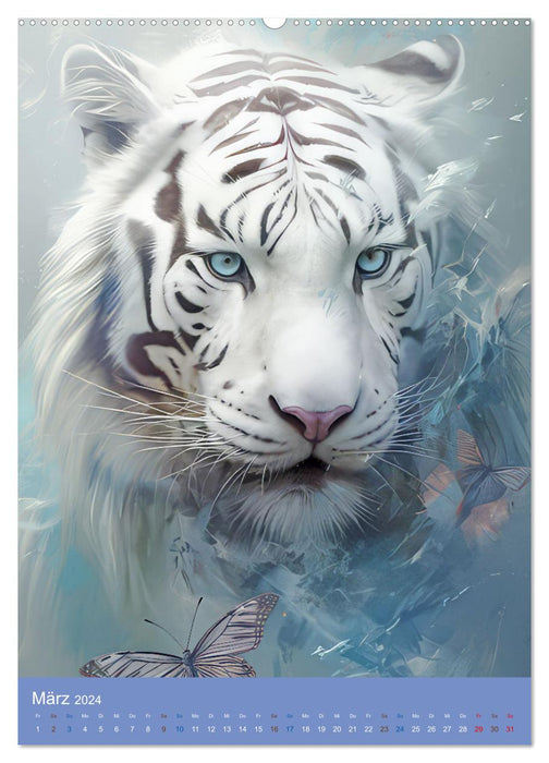 Wundervoll zarte Tierportraits (CALVENDO Premium Wandkalender 2024)