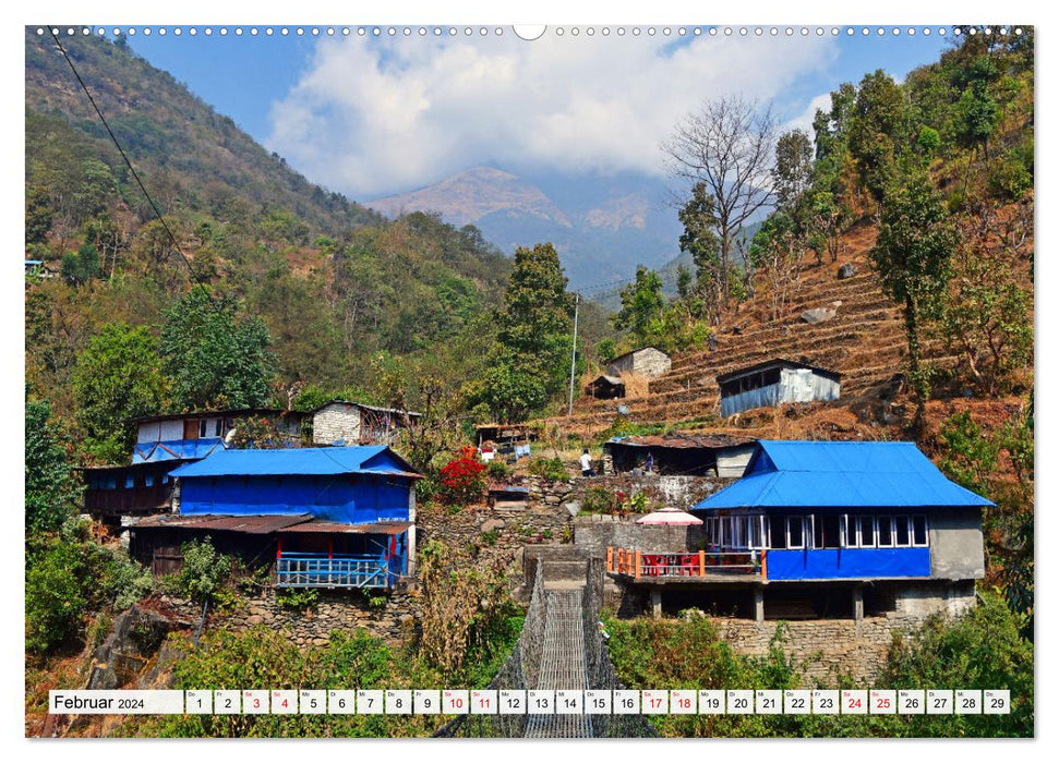 Der POON HILL TREK in NEPAL (CALVENDO Premium Wandkalender 2024)