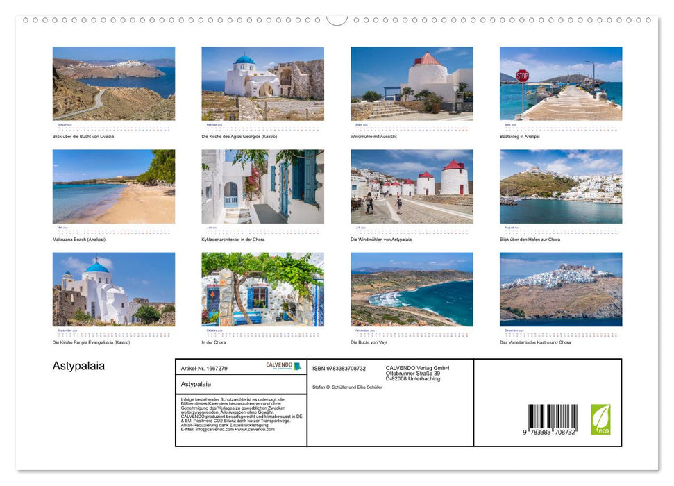 Astypalaia (CALVENDO Premium Wandkalender 2024)