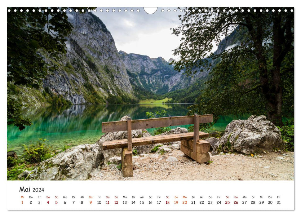 Einzigartige Seen in Bayern (CALVENDO Wandkalender 2024)