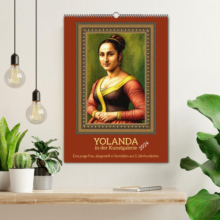 Yolanda in der Kunstgalerie (CALVENDO Wandkalender 2024)