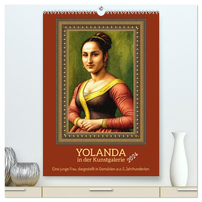 Yolanda in der Kunstgalerie (CALVENDO Premium Wandkalender 2024)