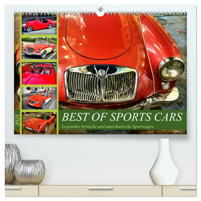 Best of Sports Cars - Legendäre britische und amerikanische Sportwagen (CALVENDO Premium Wandkalender 2024)