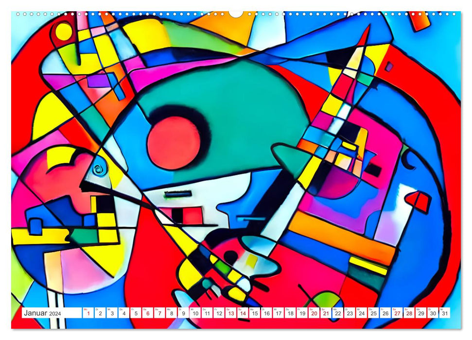 Expressionismus - Farbenspiel der Kunst (CALVENDO Wandkalender 2024)