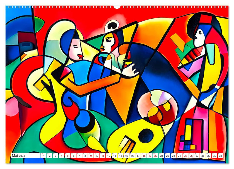 Expressionismus - Farbenspiel der Kunst (CALVENDO Wandkalender 2024)