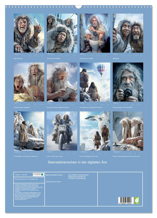 Steinzeitmenschen in der digitalen Ära (CALVENDO Wandkalender 2024)