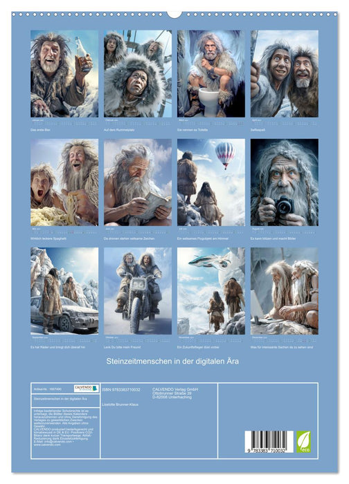 Steinzeitmenschen in der digitalen Ära (CALVENDO Premium Wandkalender 2024)