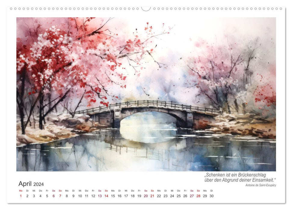 Brückenromantik (CALVENDO Wandkalender 2024)