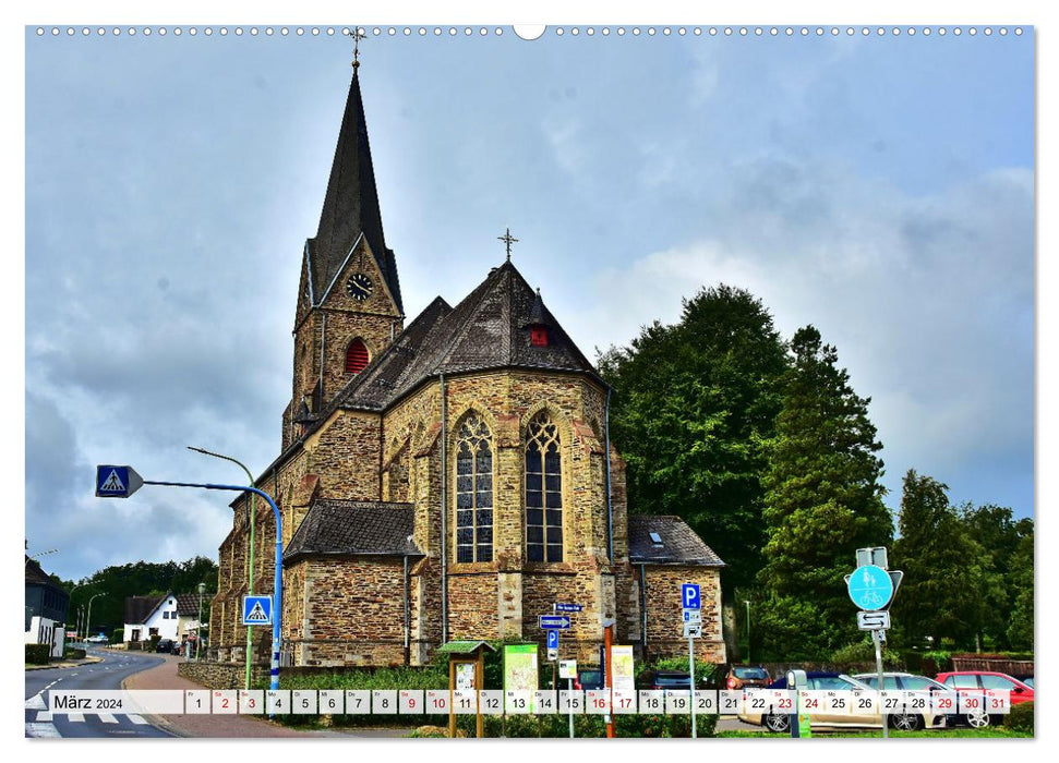 Kirchen und Kapellen rund um Simmerath (CALVENDO Wandkalender 2024)