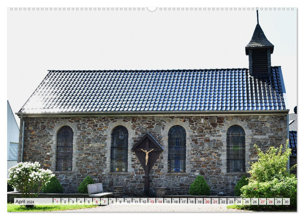 Kirchen und Kapellen rund um Simmerath (CALVENDO Wandkalender 2024)